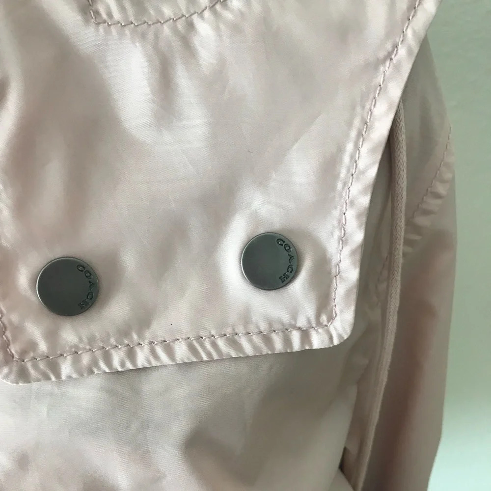 Coach pink windbreaker jacket medium - Picture 14 of 16